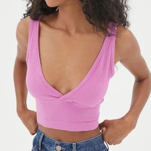 Out from Under Drew Seamless Surplice Crop